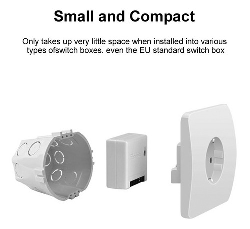 Imagen 6 de 6 de Sonoff Mini Diy Interruptor Inteligente De Dos Vías Cuerpo