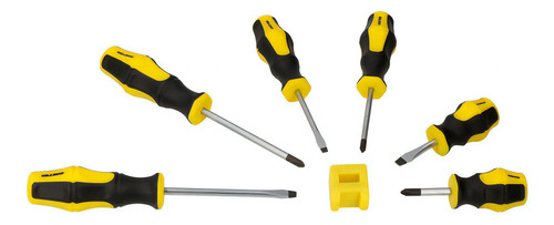 Juego Destornilladores Precisión Bimaterial Kit 7 Pzs Surtek