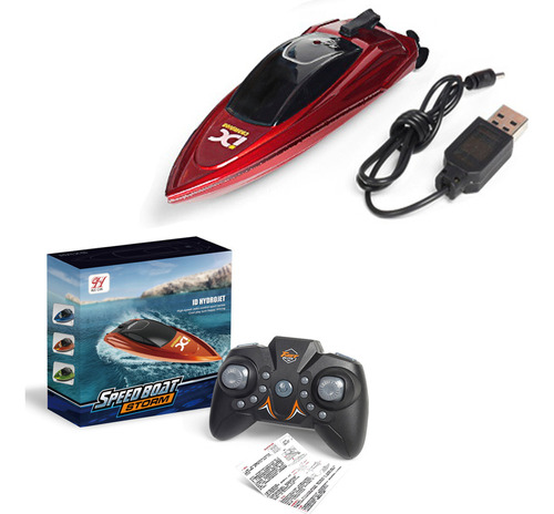 Mini Bote Rc Boat De Alta Velocidad De 2.4 G