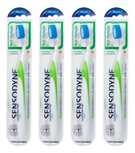 Escova De Dente Macia Multi Proteção Sensodyne Kit X4