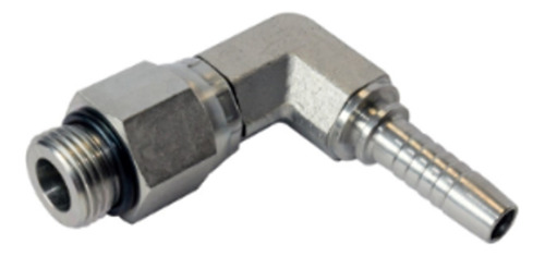 Conector Codo 90° Rosca O-ring Macho 1  Manguera 3/4 