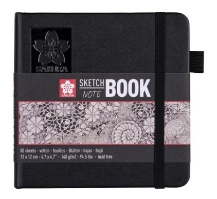 Imagen 3 de 10 de Cuaderno De Dibujo 12 X 12 Cms + Set Tiralineas Pigma Sakura