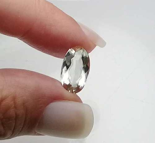 Heliodoro 3.940 Cts Oval Pedras Natura 14x8 Mm Praziolita A