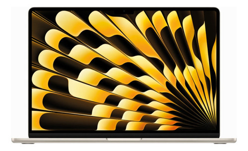 MacBook Air M2 15 polegadas starlight  M2 8GB de RAM 256GB SSD, Apple M2 10-Core GPU 120 Hz 2560x1664px macOS