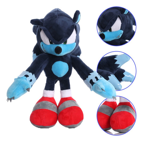 30 Cm Sonic The Hedgehog - Surper Sonic - Peluche Suave De R