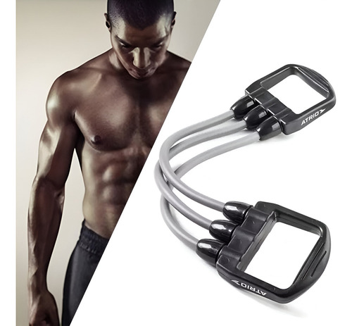Expansor Para Fazer Exercicios Fisicos Fitness Resistente Cor Cinza