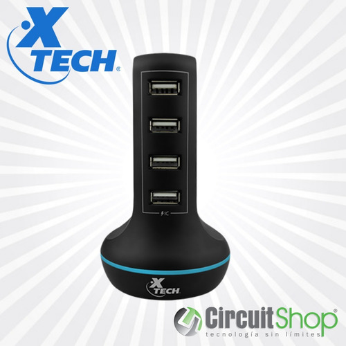 Estación De Carga 4 Puertos Usb Xtech Xta-195 Circuit Shop