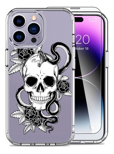 Funda Luhouri Para iPhone 14 Pro Max C/pant Skull