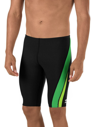 Traje De Baño Natación Speedo Solid Splice Negro Hombre 8051