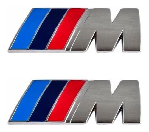 Par Emblema Bmw M Motorsport Paralama Lateral M3 M4 M5 320i