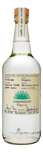 Casamigos, Tequila Blanco 750 Ml, Sabor Afrutado, Notas