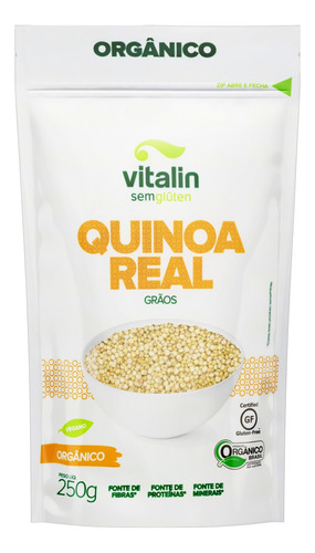 Quinoa Real em Grãos Orgânica Vitalin Pouch 250g