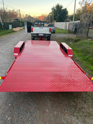 Trailer 5tn 5 X 2,15mt Doble Eje Basculante Cubiertas Nuevas