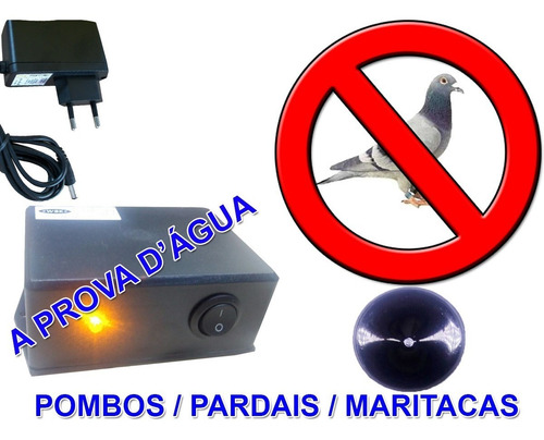 Repelente Eletrônico Espanta Pombo Pardal Maritaca Andorinha