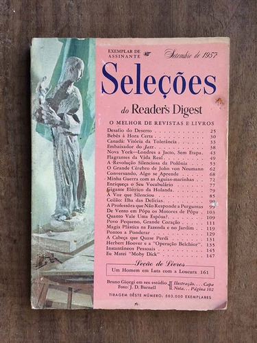 Seleções Do Reader's Digest Setembro De 1957