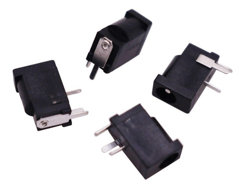 Kit 10 Soquete Dc Power Jack Plug Conector Fêmea 3.5x 1.3 Mm