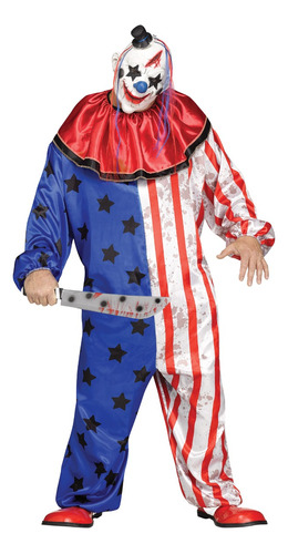 Disfraz Adulto Payaso Evil Clown - Plus Halloween Asesino Terror
