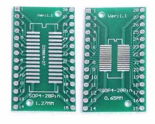 Adaptador Board Smd Ssop Soic Tssop A Dip 28 Pines