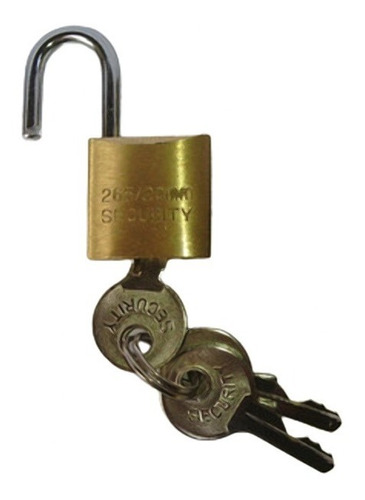 Candado Plano 20mm Security Pack 4pz