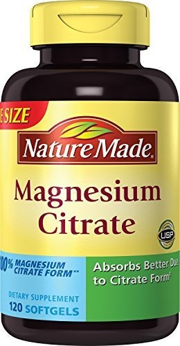 Citrato De Magnesio Nature Made 250 Mg, 120 Unidades.