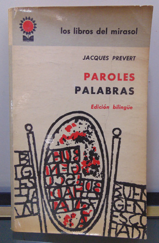 Adp Paroles Palabras Jacques Prevert / Edición Bilingüe