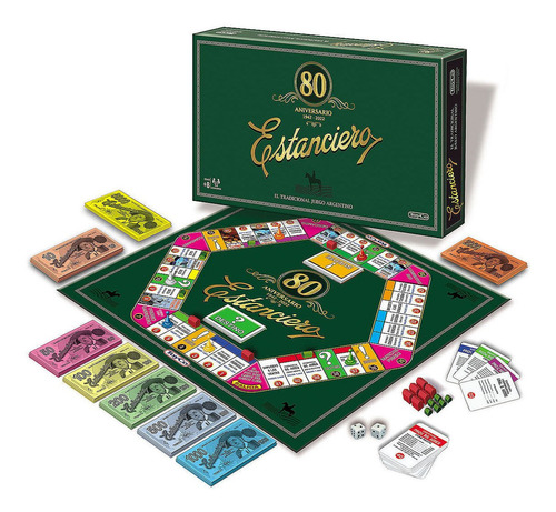 Juego De Mesa Estanciero Aniversario 80 Años 