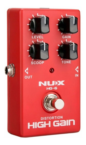 Pedal De Efecto Nux Hg6 Distortion High Gain Envío Gratis