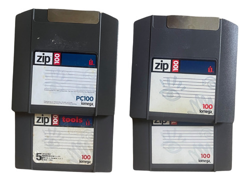 Zip Disk Iomega 100 - Colecionador - Raridade Kit 04 Pcs
