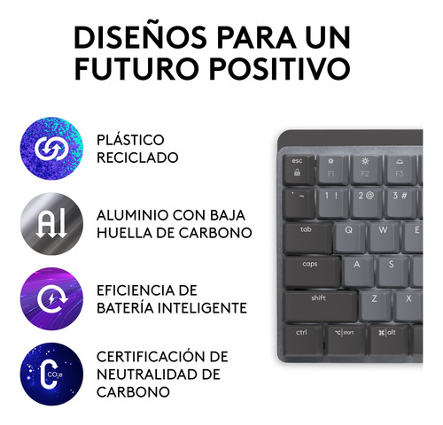 Logitech Mx Mechanical Teclado Inalámbrico Iluminado