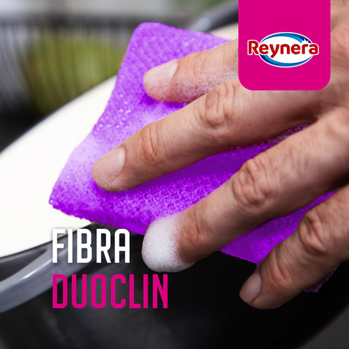 Kit 2 Fibras Esponjas Duoclin Multiusos Cocina Reynera Lavanda