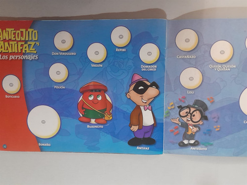 Álbum De Figuritas Anteojito Y Antifaz Excelente (Usado)