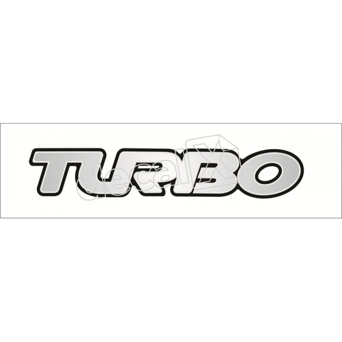 Emblema Adesivo Turbo Blazer S10 Prata Resinado Bar005 Frete Grátis Fgc