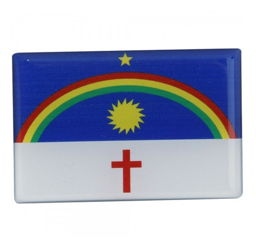 Bandeira Bandeirinha Resinada Pernambuco Tam 6,0 X 4,0 Cm