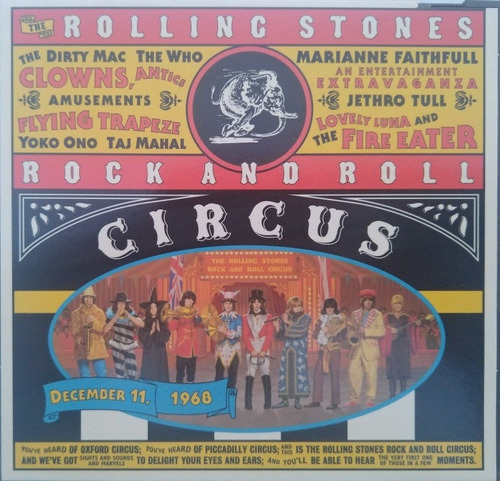 The Rolling Stones Rock'roll Circus Cd Usa 1995 