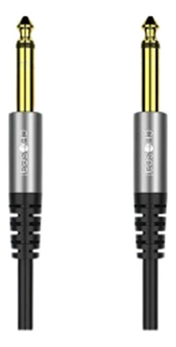 6.35mm Macho Cable Mono Ts Plug Flexible Mp3 Guitarra (1m)