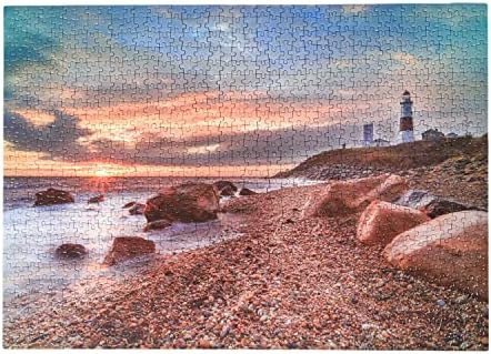 Rompecabezas Faro Montauk: 1000 Piezas Con Diseño Icónico