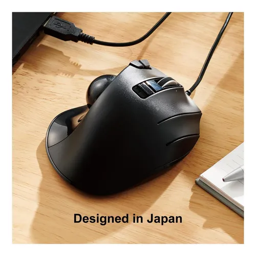 Mouse De Trackball Con Cable De Elecom G-g, Ergonómico, Del