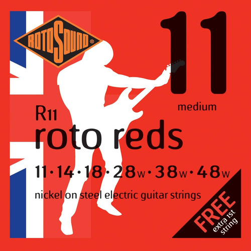 Cuerdas Guitarra Eléctrica Roto Roto Reds R11 (11-48)