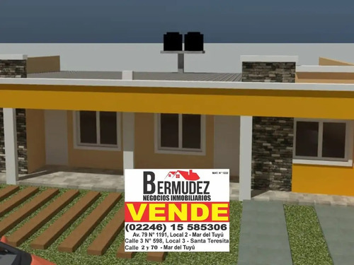 Venta Chalet De 3 Ambientes Calle 82 Entre 8 Y 9 Mar Del Tuyu Financiado!!