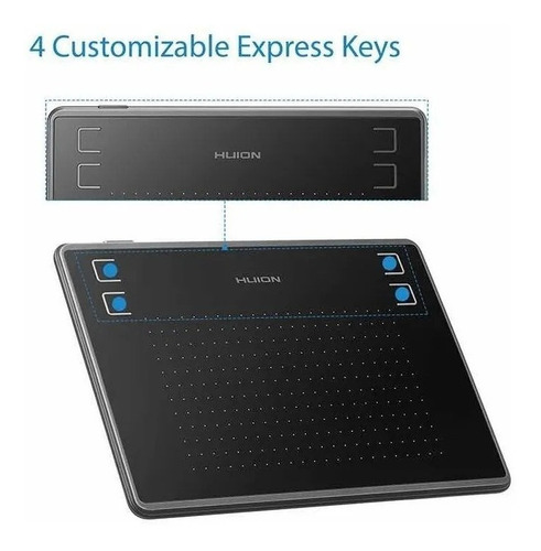Imagem 6 de 10 de Mesa Digitalizadora Huion Inspiroy H430p Com Luva