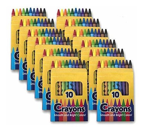 12 Crayons Pack - Al Por Mayor Brillante Cera Para 15lfd