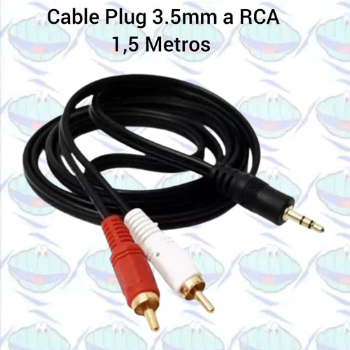 Cable Auxiliar Plug 3.5mm A Rca / Cables De Audio Y Vídeo  