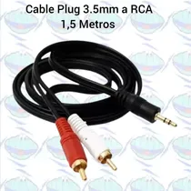 Comprar Cable Auxiliar Plug 3.5mm A Rca \u002F Cables De Audio Y Vídeo  