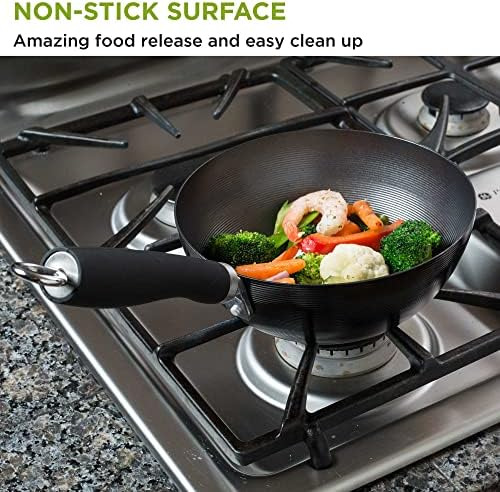 Wok Ecolution De Acero Al Carbono Antiadherente Con Mango Re