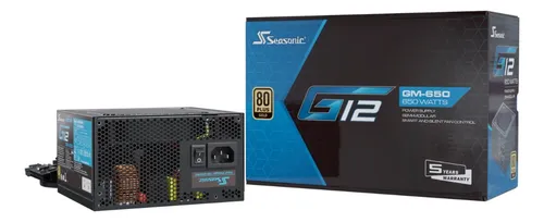 Fuente Gaming Atx Seasonic 650w G12 80plus Gold Semi Modular