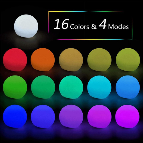 Luces Flotantes C/contrl Piscinas Jacuzzi Decoracion Pack X2