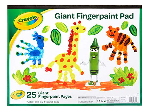 Papel Para Pintar Con Dedos Gigante Crayola 993405, 25 Págin