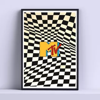 Cuadro Mtv Logo 30x40cm Decorativo Listo P Colgar