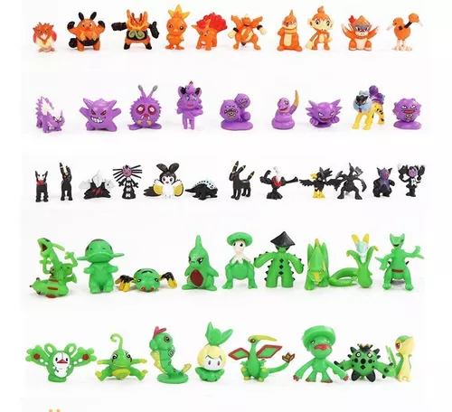 Pokemon Brinquedos Miniatura 24 Peças Sortidos Sem Repetição