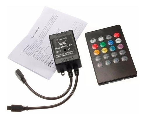 Rgb Controladora Musical Audioritmico Para Tiras Led Rgb